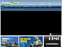 Tablet Screenshot of maleetravel.com